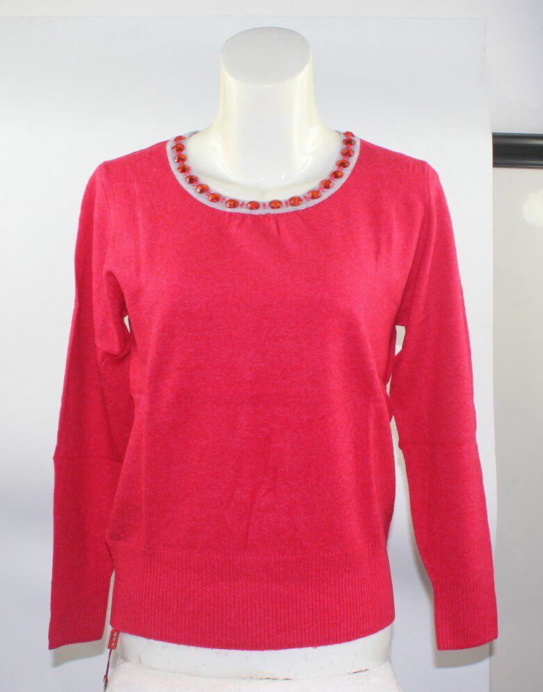 羊毛衫中老年圆领妈妈装