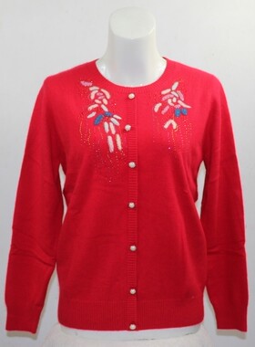 貂绒2024秋冬新款专柜正品开开羊毛衫F815065女装中老年毛衣特价