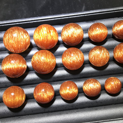 天然铜发晶散珠聚晶慧神钛晶单珠