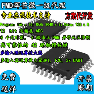 辉芒单片机LCD位8微触摸FT62F0G8A