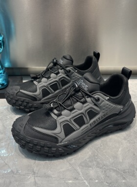 男鞋2025年秋季新款透气网面鞋厚底户外登山鞋一脚蹬休闲运动鞋男