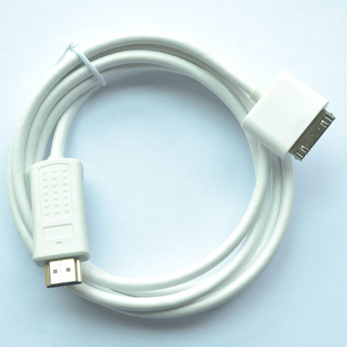 酷乐视Q5 专用苹果 iphone 4/4s转HDMI超细超柔公头连接线