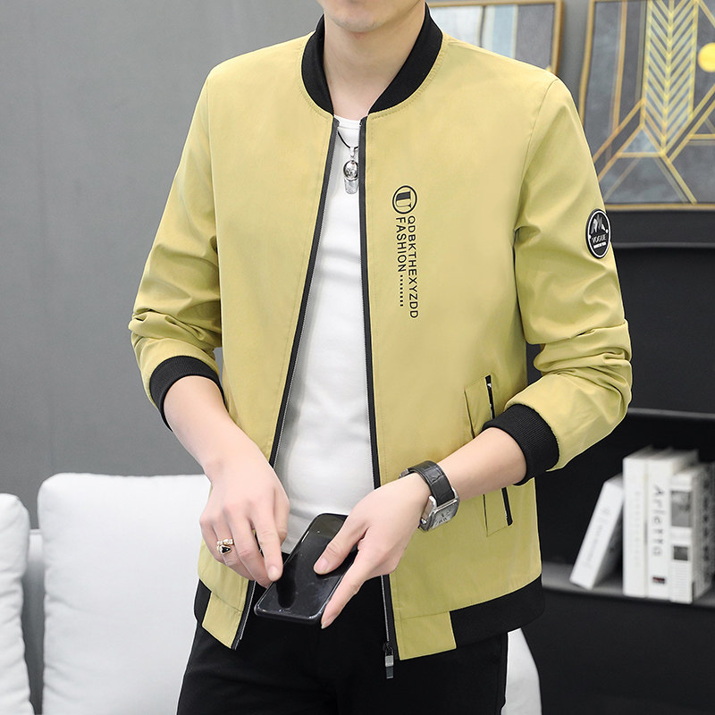 春季新款男士棒球领夹克休息外套XZ313B-1-J,男装夹克,星座310B-3