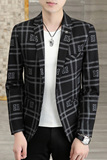 秋季新款西装男时尚帅气百搭韩版小西服外套XZ313B-1-XF8821-P90，男装西服，星座310B-3