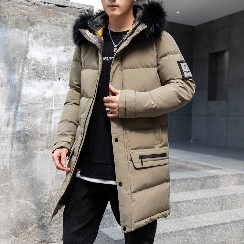 大货加厚棉服男中长款大毛领连帽棉衣外套XZ313B-1 M1958-P125图片