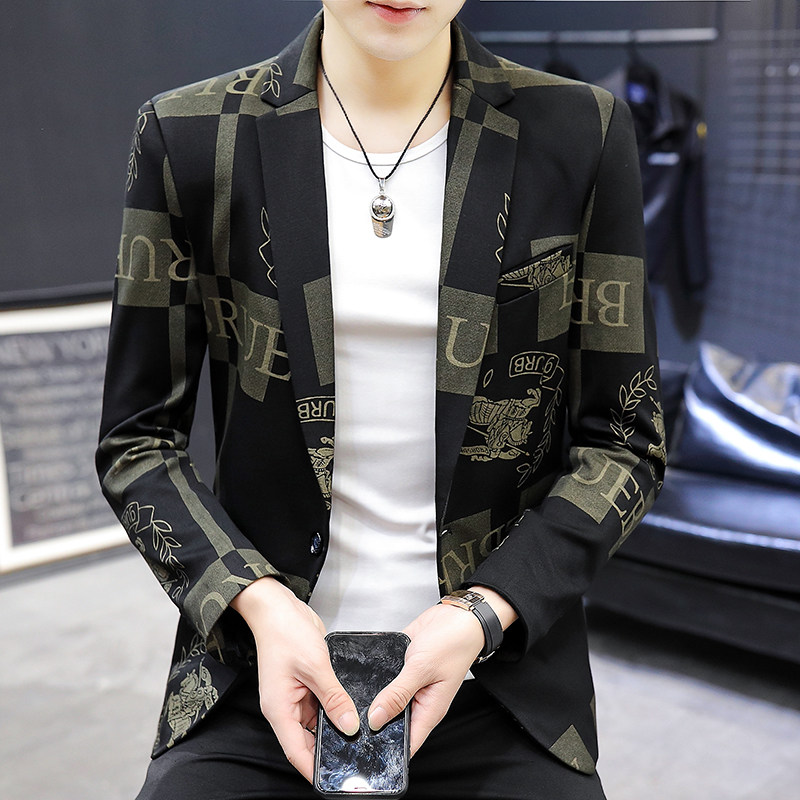 2021秋季新款男士时尚修身小西服外套XZ313B-1-XF8810-P90,男装西服,星座310B-3