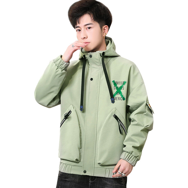 2021夹克男秋季潮流ins男士连帽工装夹克外套XZ313B-1-L2310-P60,男装夹克,星座310B-3