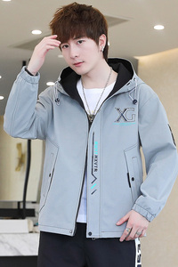 2022男士春季潮流ins男士时尚连帽夹克外套XZ313B-1-JK2202-P65图片