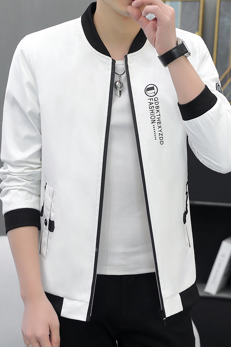 春季新款男士棒球领夹克休息外套XZ313B-1-J,男装夹克,星座310B-3