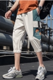 2021夏季主推新款男士休闲时尚大口袋工装七分裤XZ313B-1-L03-P28，男装休闲裤，星座310B-3