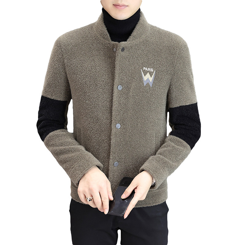 秋冬新品男士短款开衫立领毛呢潮流休闲夹克外套XZ313B-1M03-P130,男装毛呢大衣,星座310B-3