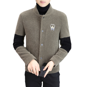 秋冬新品男士短款开衫立领毛呢潮流休闲夹克外套XZ313B-1M03-P130图片