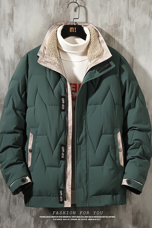 主推羊羔绒立领棉衣冬季青年休闲纯色棉服外套MY8608-P100,男装棉衣,星座310B-3