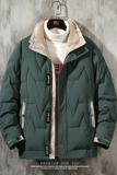 主推羊羔绒立领棉衣冬季青年休闲纯色棉服外套MY8608-P100，男装棉衣，星座310B-3