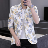 春夏新款西装男时尚休闲百搭中袖小西服外套XZ313B-1-XF812，男装西服，星座310B-3
