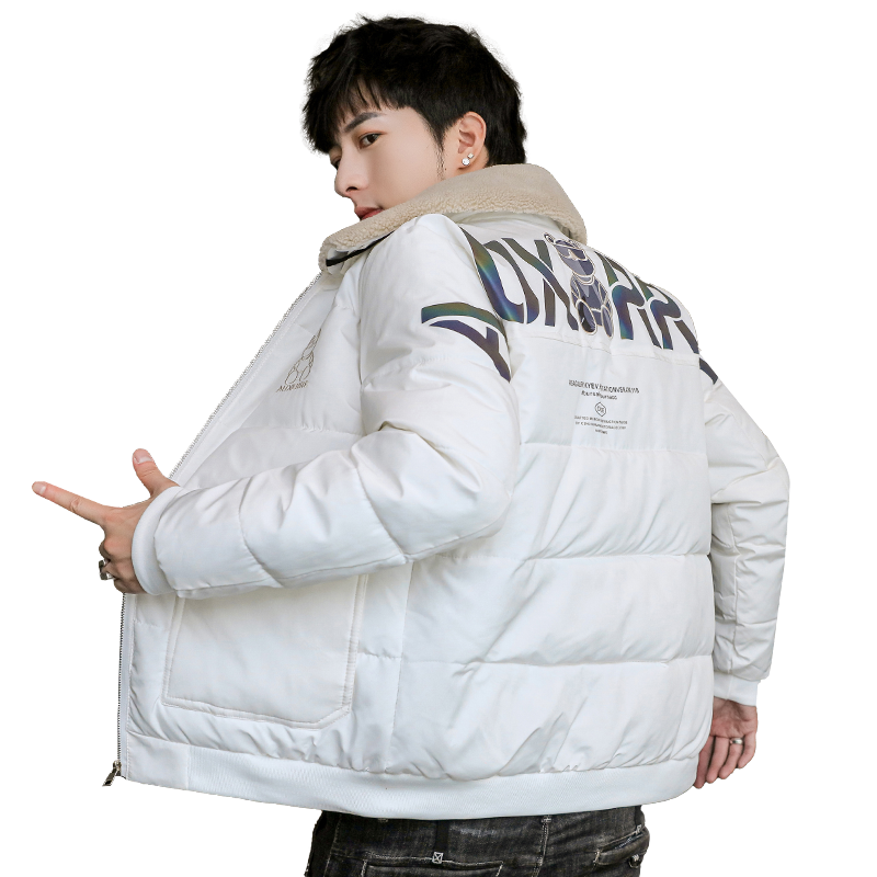 冬季棉衣男短款羊羔毛翻领加棉加厚棉服外套XZ313B-1-MY806-P90,男装棉衣,星座310B-3