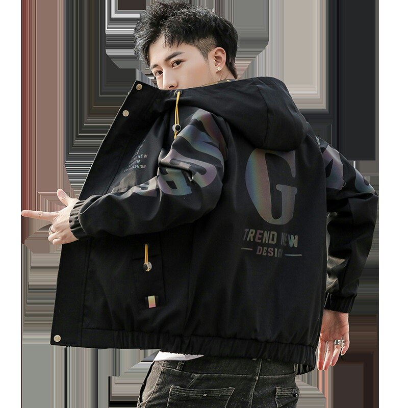 2021秋季新款潮流ins男士时尚连帽工装夹克上衣XZ313B-1-JK03-P70,男装夹克,星座310B-3