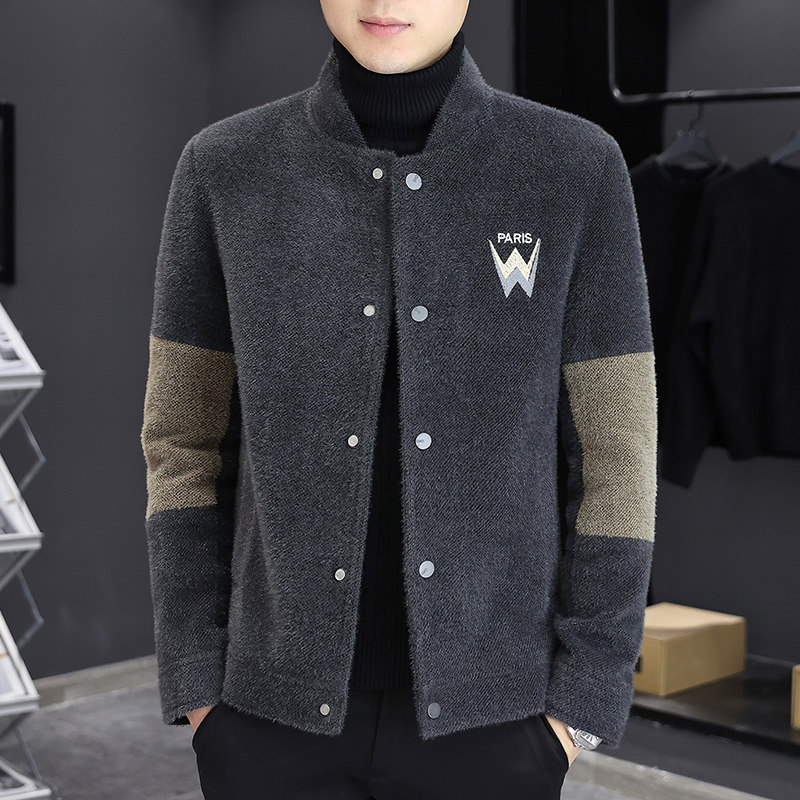 秋冬新品男士短款开衫立领毛呢潮流休闲夹克外套XZ313B-1M03-P130,男装毛呢大衣,星座310B-3