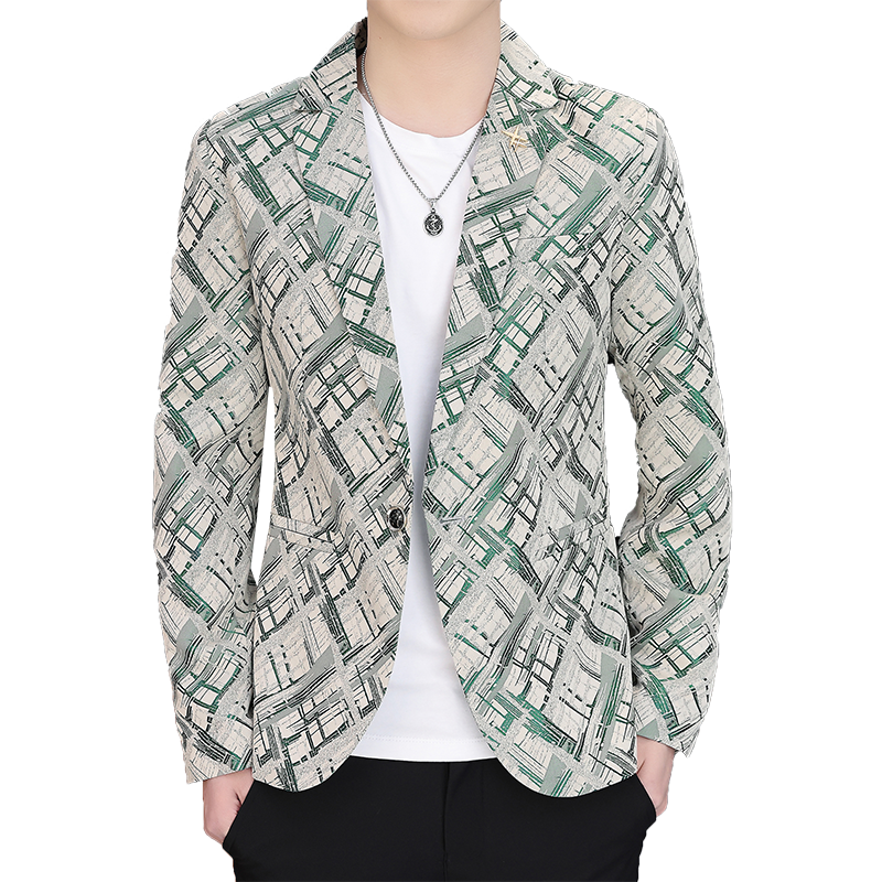 春季新款西装男时尚帅气百搭小西服上衣外套XZ313B-1-XF04,男装西服,星座310B-3