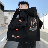 2021秋季新款潮流ins男士时尚连帽夹克上衣XZ313B-1-JK07-P60，男装夹克，星座310B-3