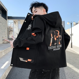 2021秋季新款潮流ins男士时尚连帽夹克上衣XZ313B-1-JK07-P60图片