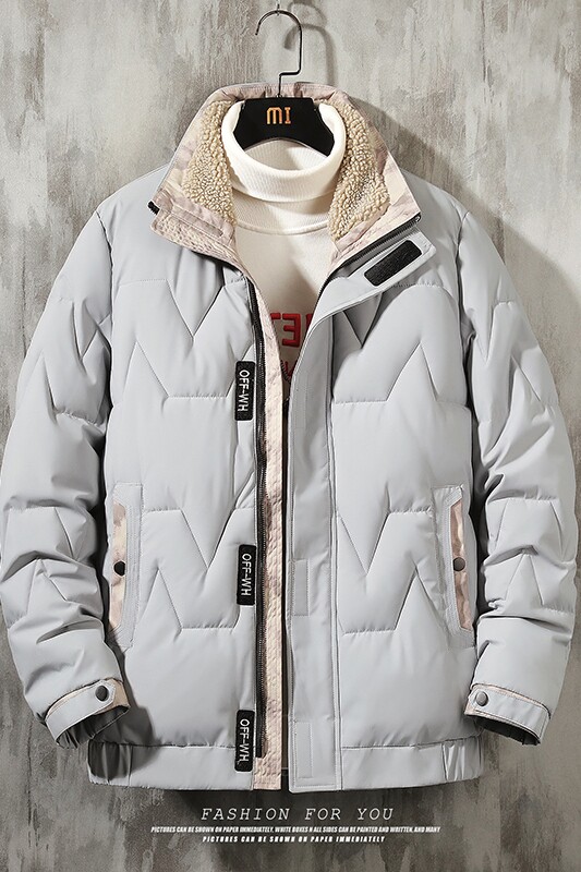 羊羔绒保暖立领棉衣冬季青年休闲纯色棉服外套MY8608-P100,男装棉衣,星座310B-3