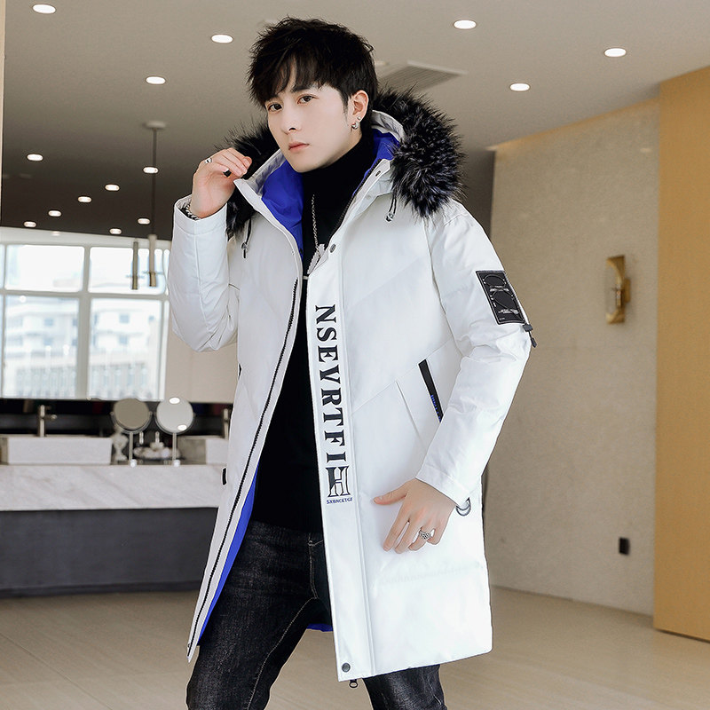 MY1668-P130冬季棉衣男潮流大毛领连帽加厚中长款棉服XZ313B-1,男装棉衣,星座310B-3