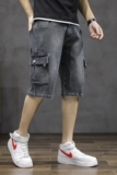 夏季新款男时尚宽松休闲牛仔短裤五分裤XZ313B-1-NZ6835，男装休闲裤，星座310B-3