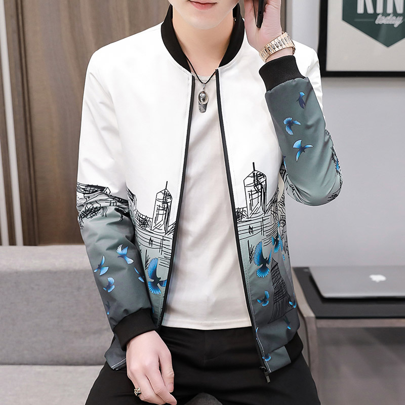 主推款夹克男春季新款男士韩版棒球领休闲外套XZ313B-1-NS09-P35,男装夹克,星座310B-3