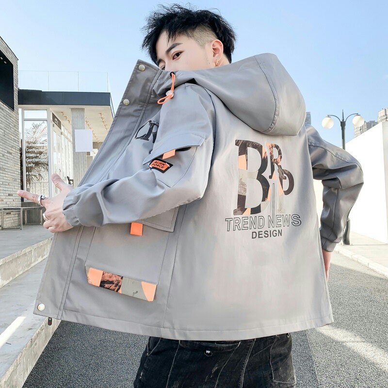 2021秋季新款潮流ins男士时尚连帽夹克上衣XZ313B-1-JK07-P60,男装夹克,星座310B-3