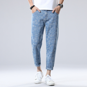 春夏新款男士时尚休闲宽松牛仔裤长裤XZ313B-1-NZ2002图片