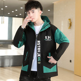 2021秋季新品潮流ins男士时尚连帽工装夹克XZ313B-1-JK028-P60，男装夹克，星座310B-3