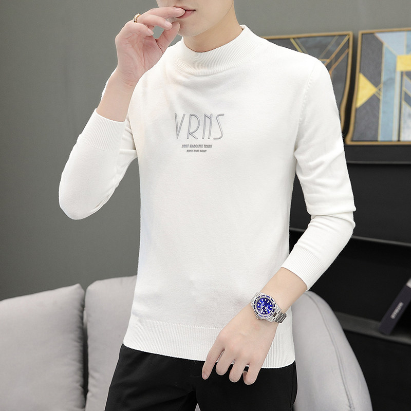 毛衣男秋季新款男士套头大码半高领针织衫XZ313B-1CP1751-P35,男装针织衫/毛衣,星座310B-3