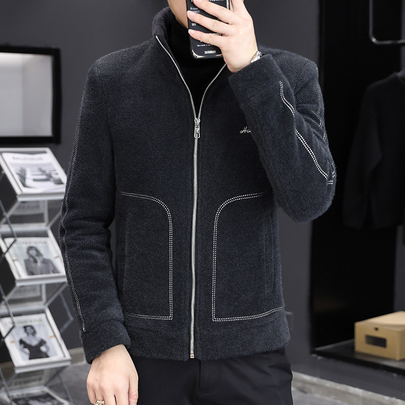 主推春季男士短款立领毛呢潮流休闲夹克外套XZ313B-1M07-P130,男装毛呢大衣,星座310B-3