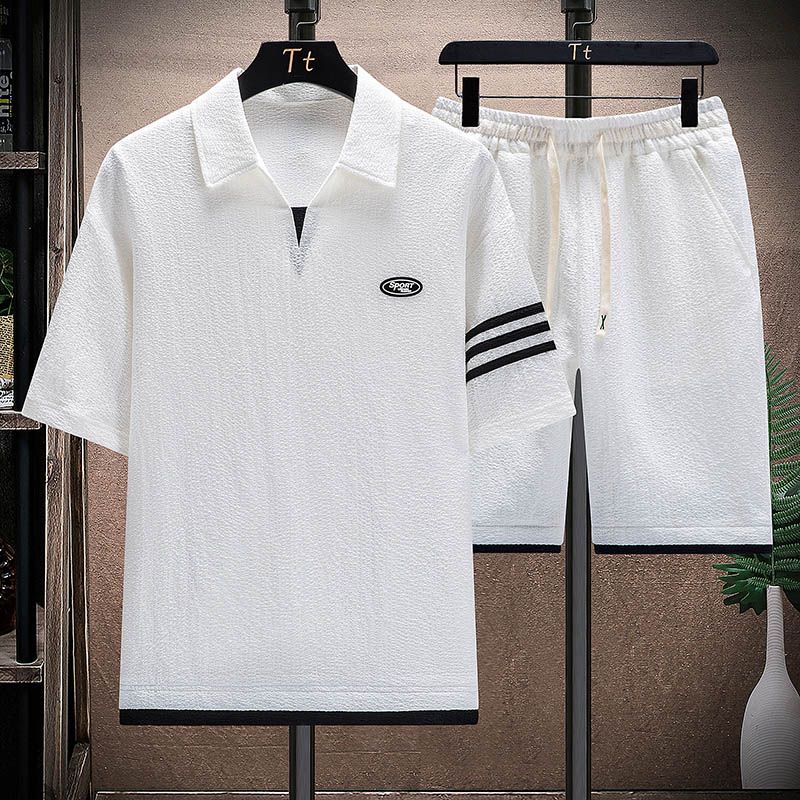 夏季套装男新款男士时尚休闲两件套XZ313B-1-TZ818-P53,男装休闲套装,星座310B-3