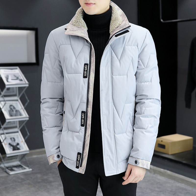 MY8608-P100冬季男修身短款纯色棉衣青年纯色休闲棉服外套,男装棉衣,星座310B-3