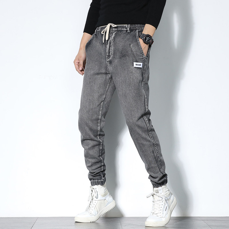 2022春夏新款男士时尚休闲宽松牛仔裤束脚裤XZ313B-1-NZ2005-P50,男装牛仔裤,星座310B-3