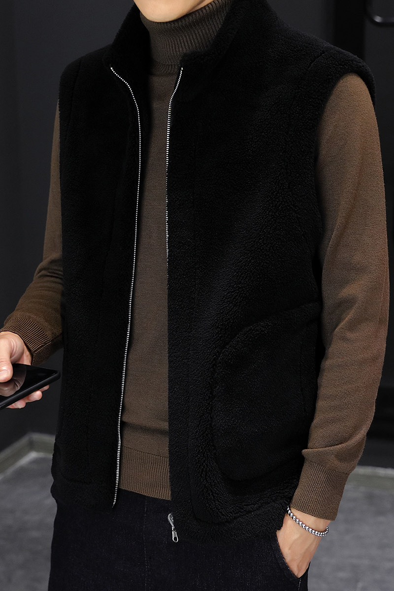 2022春新品男士颗粒绒双面穿马甲外套M87,男装背心/马甲,星座310B-3