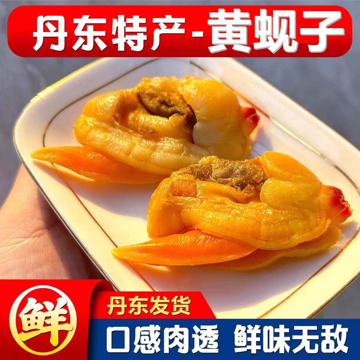 丹东东港大黄蚬子干文贝干蛤蜊肉感500克丹东特产即食海鲜零食