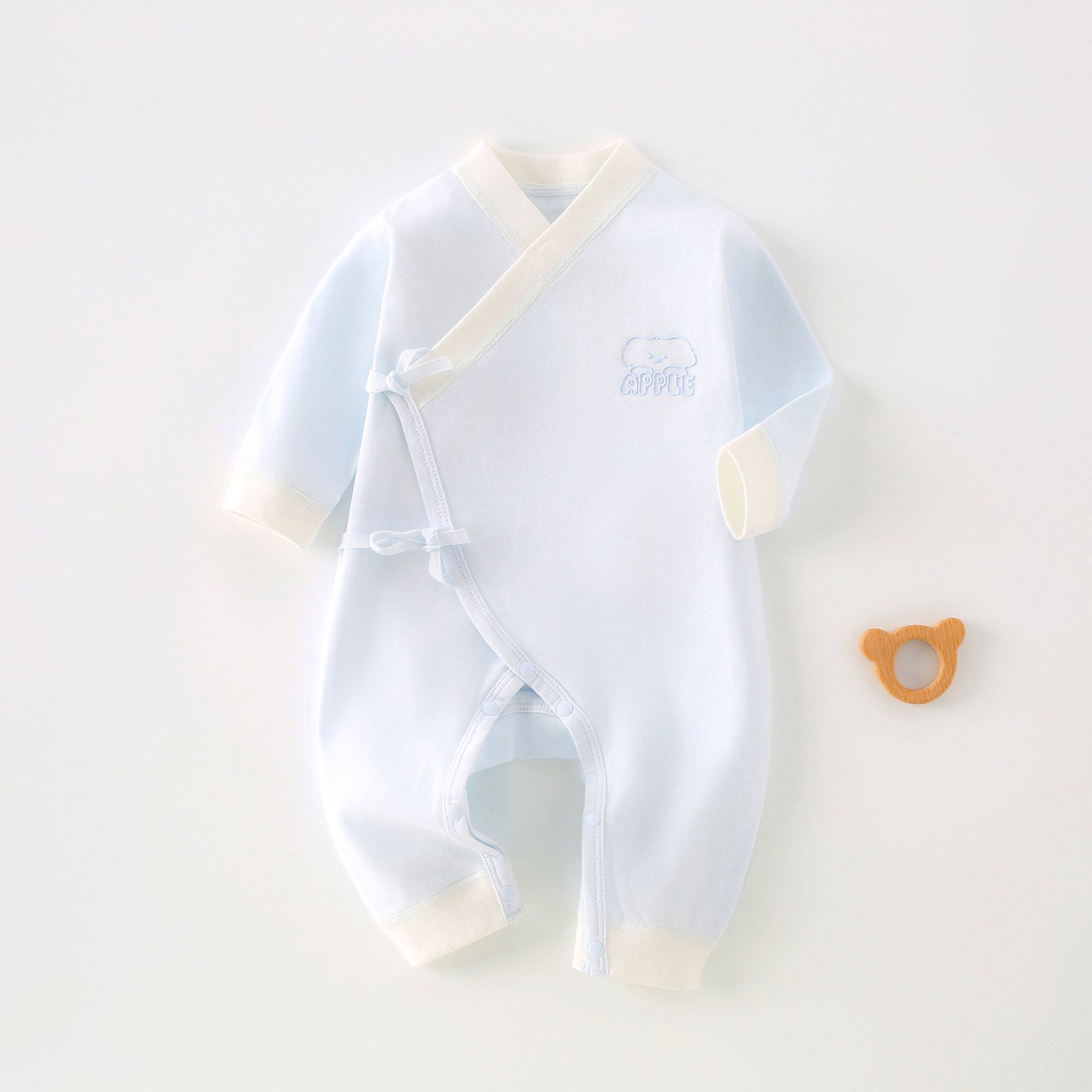 新生儿纯棉衣服初生婴儿连体衣女连身衣/爬服/哈衣