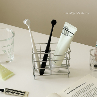 洗漱台牙膏洗面奶置物筐牙刷架