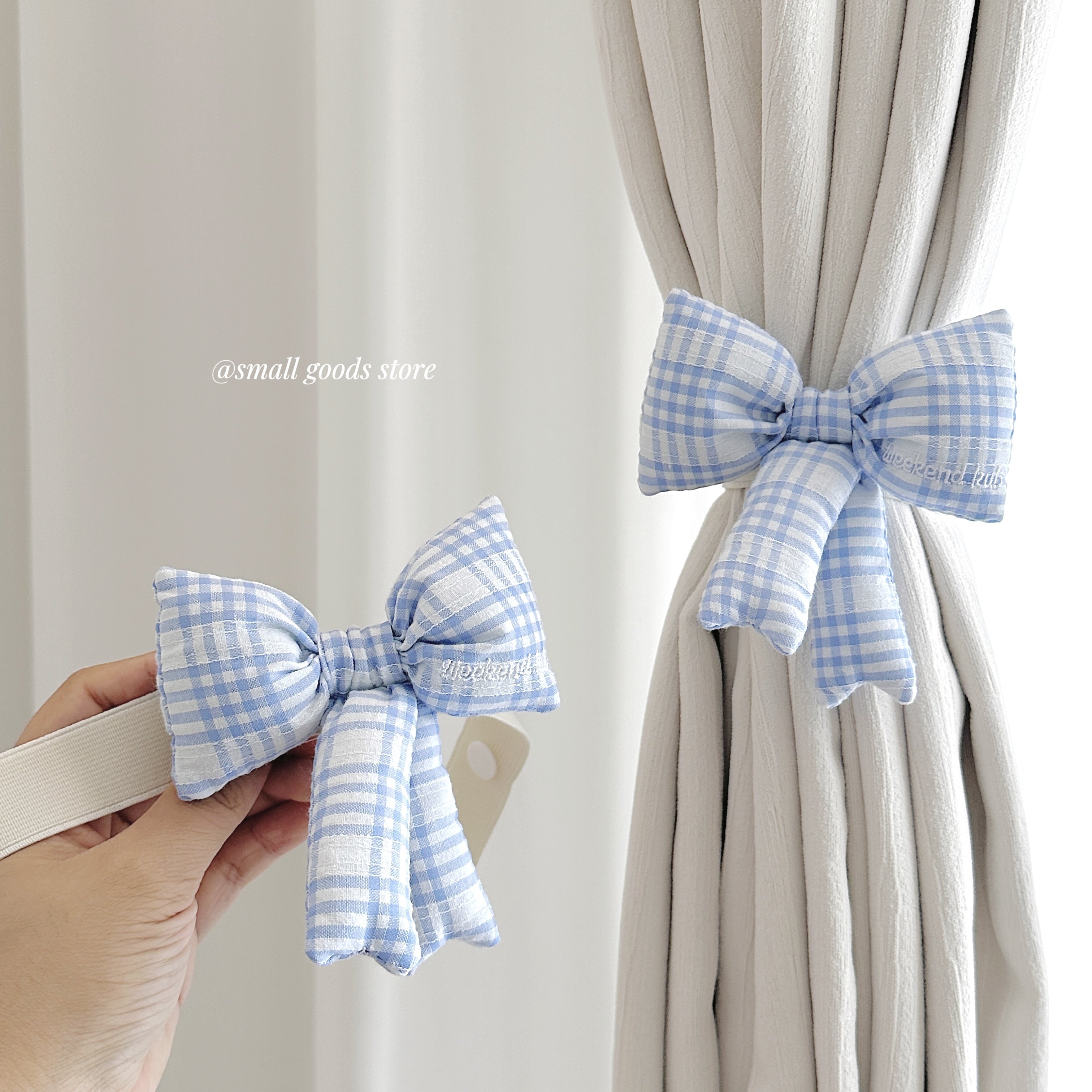【2个装】ins蝴蝶结可爱蝴蝶结布艺绑带窗帘固定带卧室是窗帘绑扣,居家布艺,窗帘绑带,淘宝优惠券,粉丝福利购,淘宝优惠卷