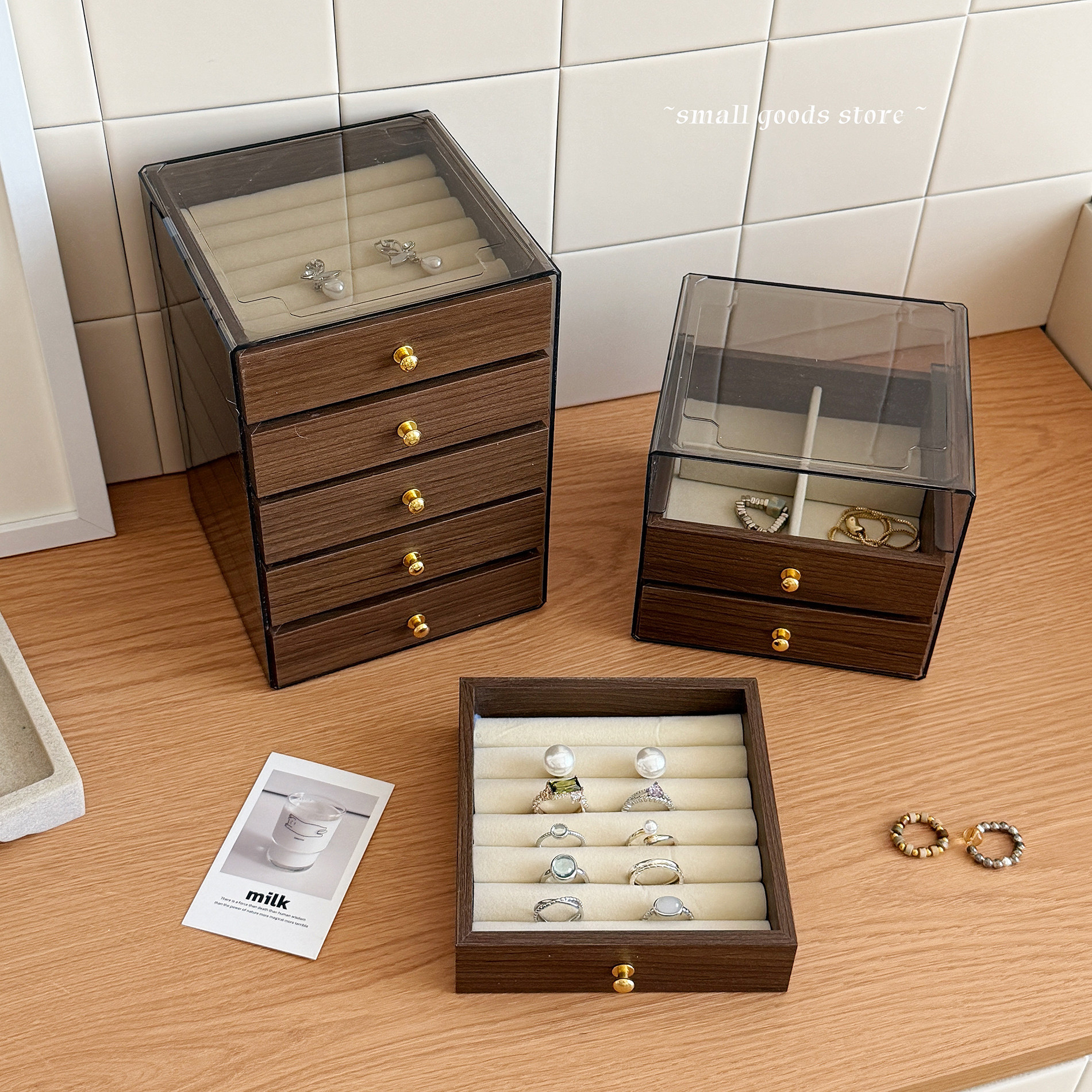 ins复古首饰收纳盒高颜值饰品盒