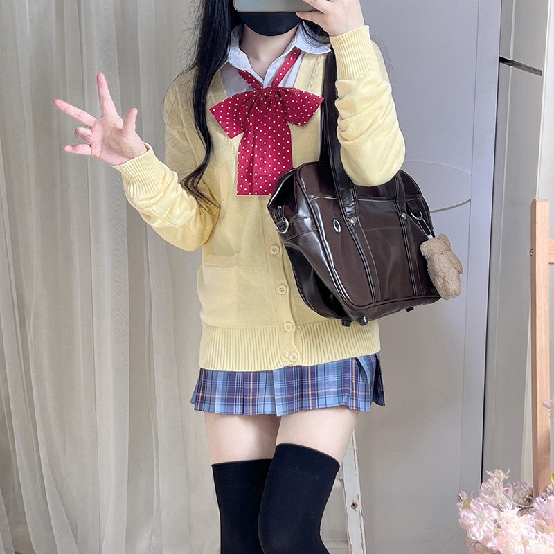 原创JK制服四件套学院风校供感图片