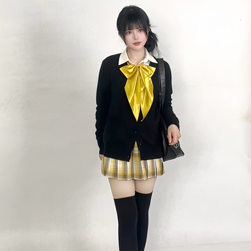 jk制服蝴蝶结长尾大领结学院风日系百搭领花多色女搭配衬衫水手服图片