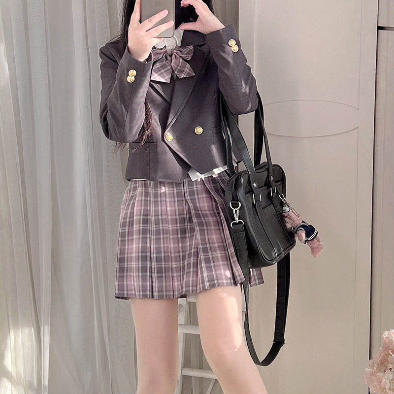 百搭西装小个子短西服外套学院风