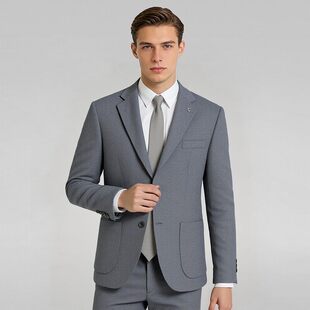 单西外套上衣西装 撤标撤柜 西服商务中青年男士 男士 男 含绵羊毛