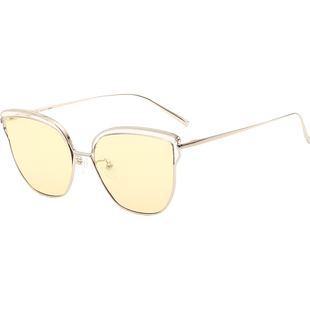 花雨伞太阳镜女复古原宿街拍大框圆大脸显小开车墨镜ins眼镜11706