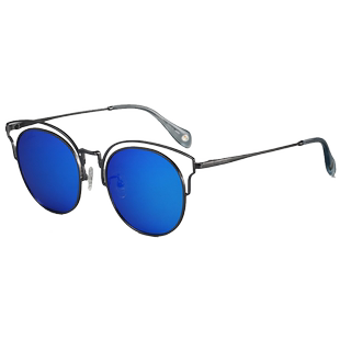 花雨伞太阳镜女偏光墨镜猫眼开车ins潮网红复古个性圆框眼镜11695