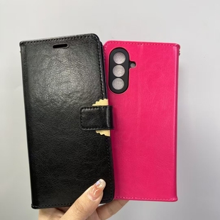 A36 男女款 A56 4G翻盖皮套A33保护A73全包防摔男商务A23保护套 防摔插卡袋 A26三星A31手机壳A13 适用于sam